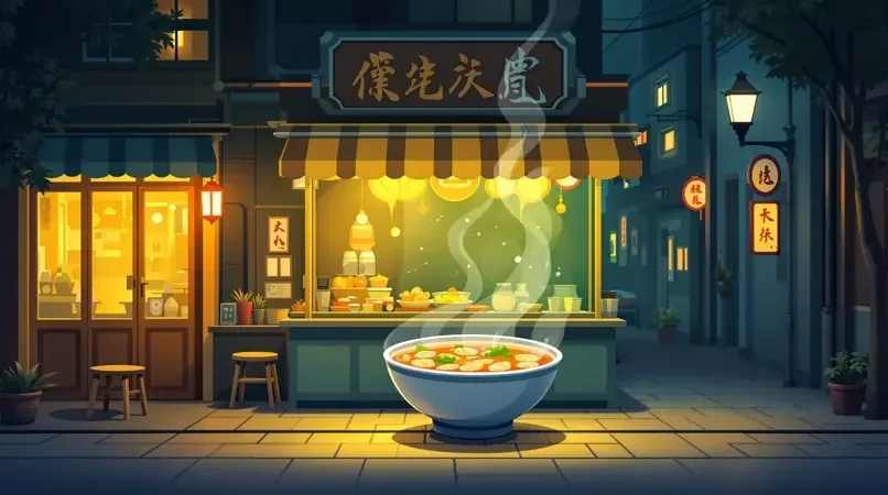 深夜食堂：巷子里的那碗暖心小馄饨 封面