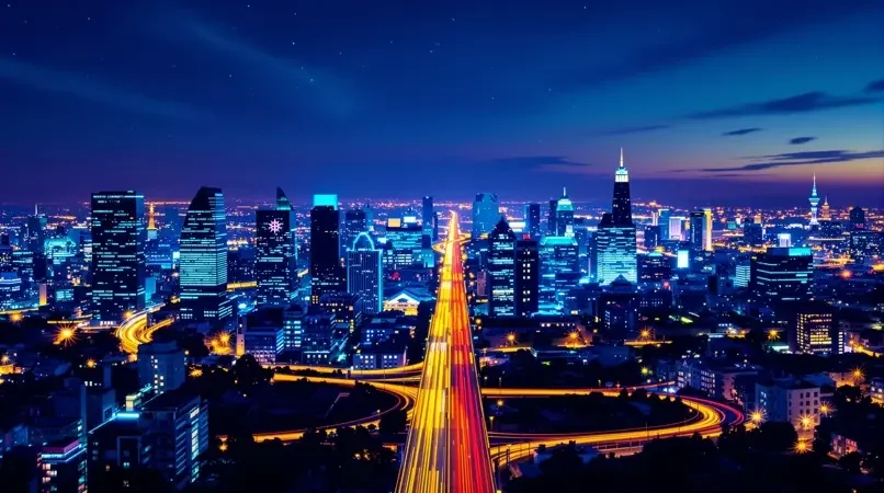 城市夜景延时摄影，每一帧都是壁纸级画面 封面